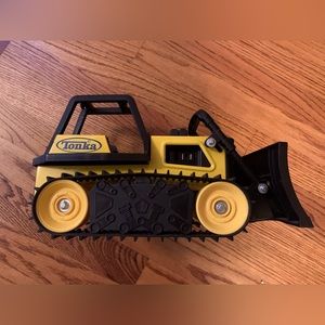 Vintage 1999 TONKA Bulldozer M-7461 Metal & Plastic Yellow Bulldozer Hasbro